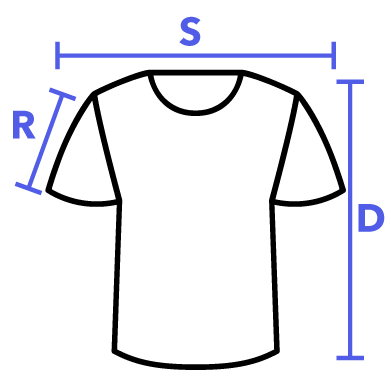 Rozměry trička
